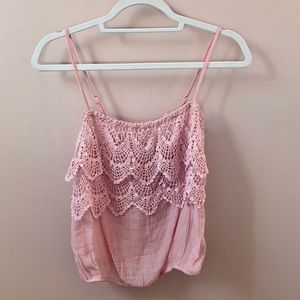 Crochet Detailed Tank Top